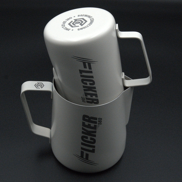 Flicker 350 Latte Art Milk Pitcher White